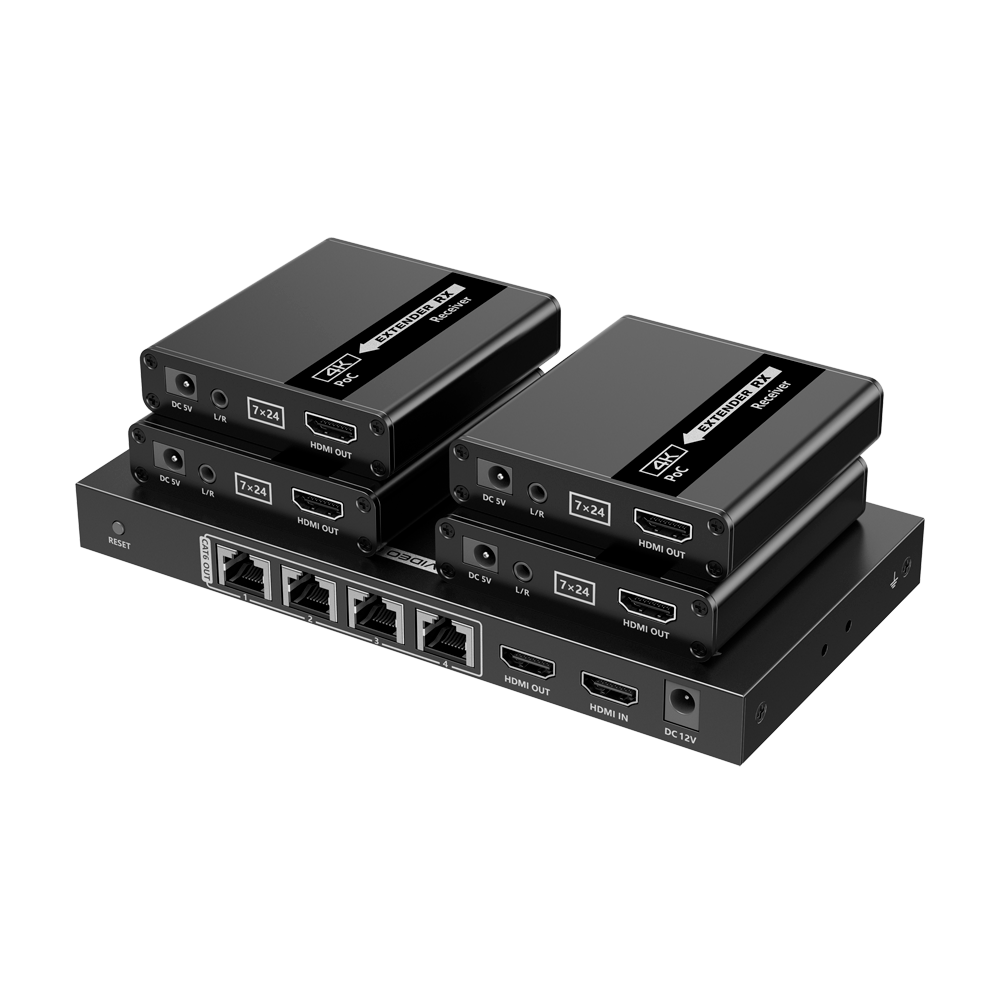 GH-HDMI-SPL-1x4-4K30-CAT6