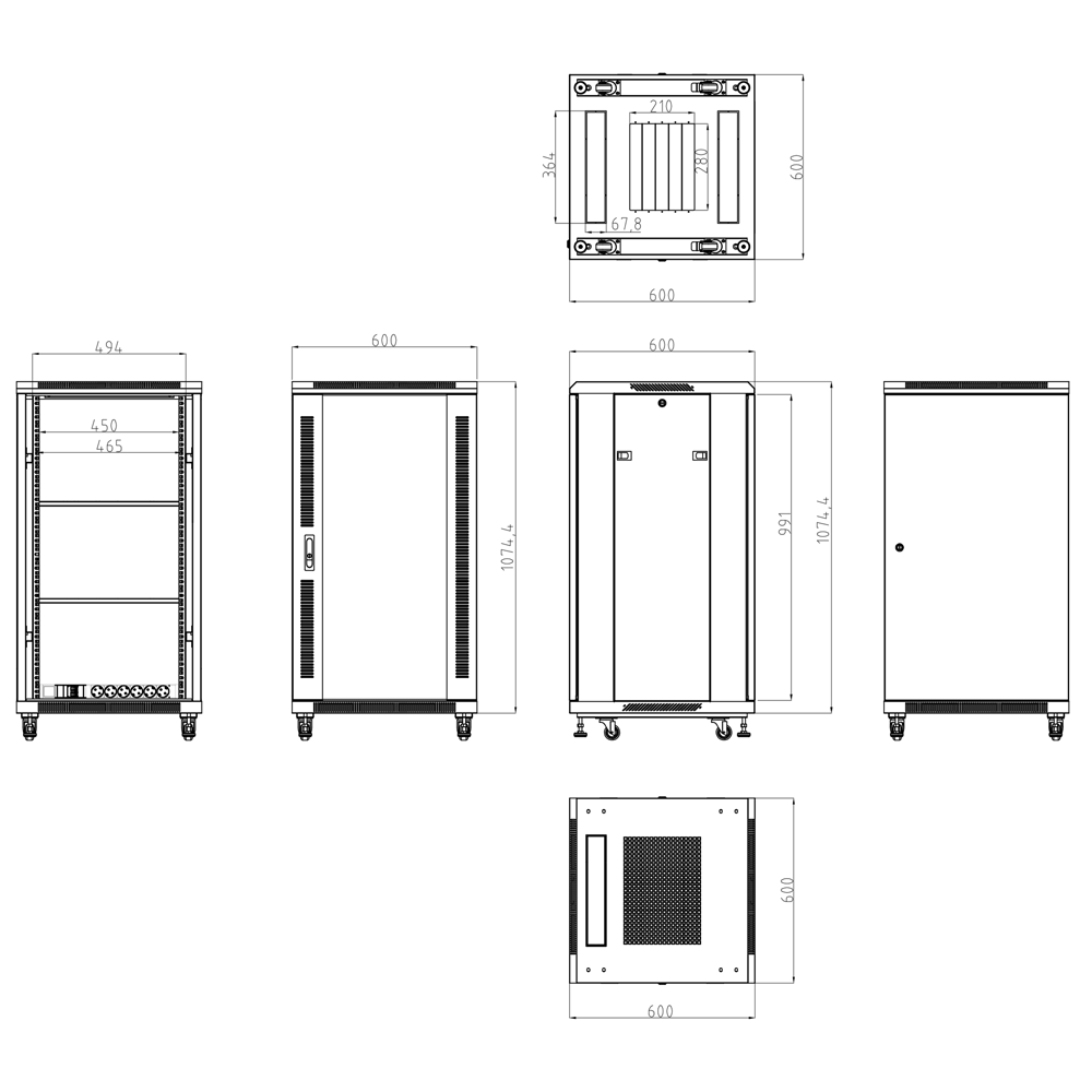 GH-RACK-22UFN